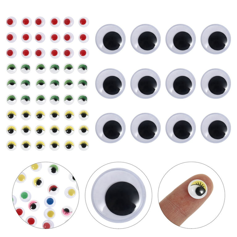 Etereauty 2 Bags DIY Eyeball Stickers Googly Patches DIY Cartoon Doll  Accessories 