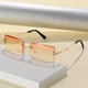 thumbnail image 3 of Gafas de sol sin marco, gafas de sol de tiro callejero, gafas de sol cuadradas recortadas, gafas pequeñas de moda, gafas de sol para PC, 3 of 5