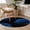 Blue, variant on Round Area Rugs Collection 4 Ft, Red Rose Non-Slip Residential Carpet, Vintage Abstract Garden Flower Floral Black Indoor Crawling Mats Runner Rugs for Living Room/Dining Room/Bedroom
