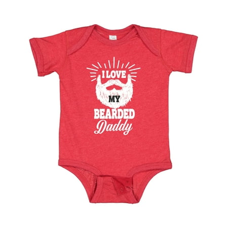 

Inktastic I Love My Bearded Daddy Gift Baby Boy or Baby Girl Bodysuit