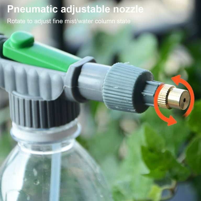 Water Bottle Sprayer Manual Watering Device Pump Irrigation Air Nozzle  Pressure Spray Gardening New