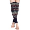 thumbnail image 3 of Women Knee High Socks Winter Bohemian Boot Cuffs Knit Crochet Leg Warmers, 3 of 5