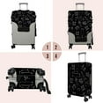 thumbnail image 3 of Travel Luggage Cover Suitcase Protector Fits 18-32 Inch Luggage Wheel Covers Patterned Travel Related Items Flower Luggage Protector Elastic Luggage Anti-scratch Suitcase Cover XL, 3 of 5