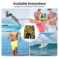 thumbnail image 7 of Kdxio Black Head Woman With Mushroom Hair Print Men'S Swim Trunks With Compression Liner 7 Inch Inseam Quick Dry Swim Shorts, 7 of 7