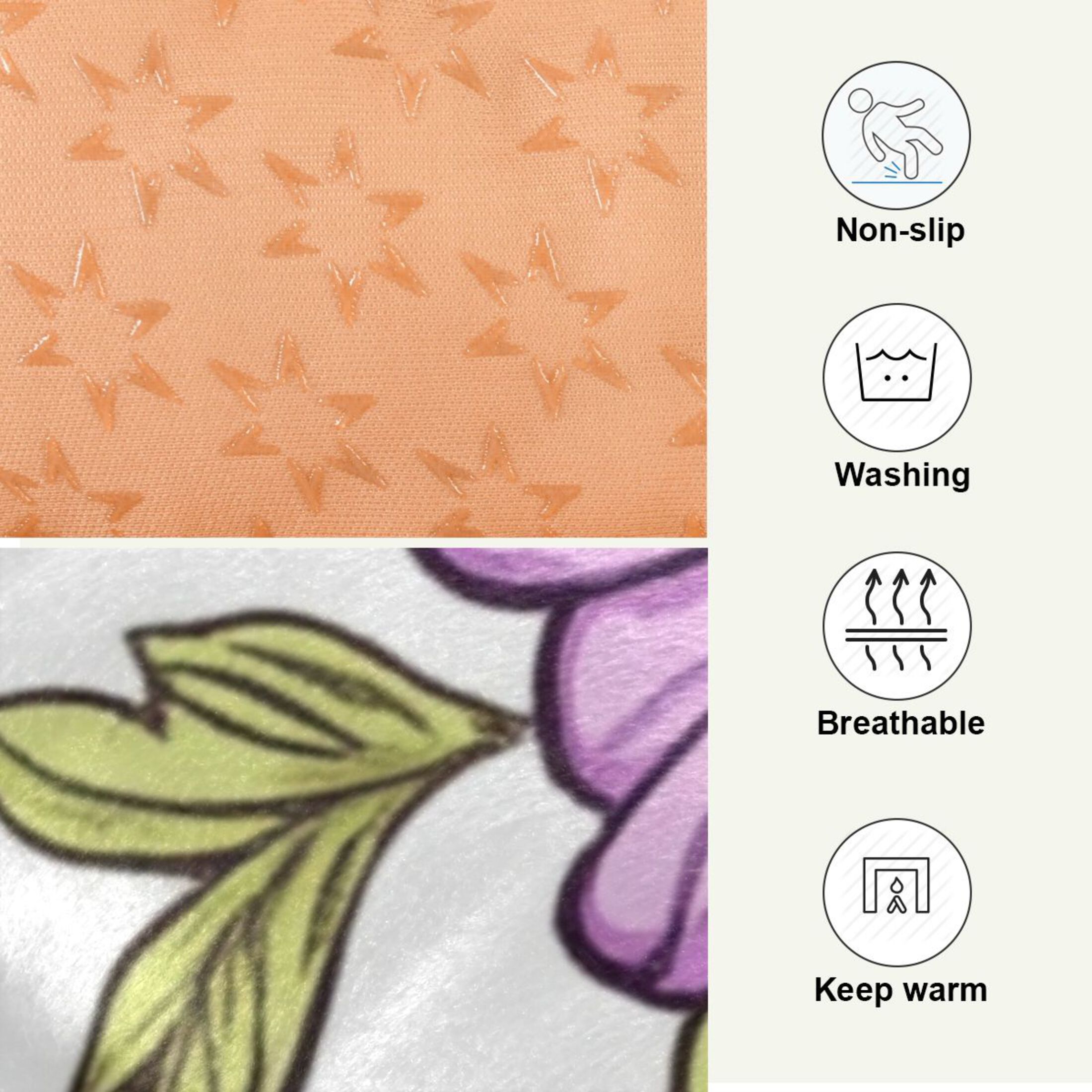 Qxltty Lavender Flowers Pattern Ped Pad Wear-resistant and Hard to Bite Through Sleeping Pad for Small Medium Large Dogs Winter Pet Bed 36×24in