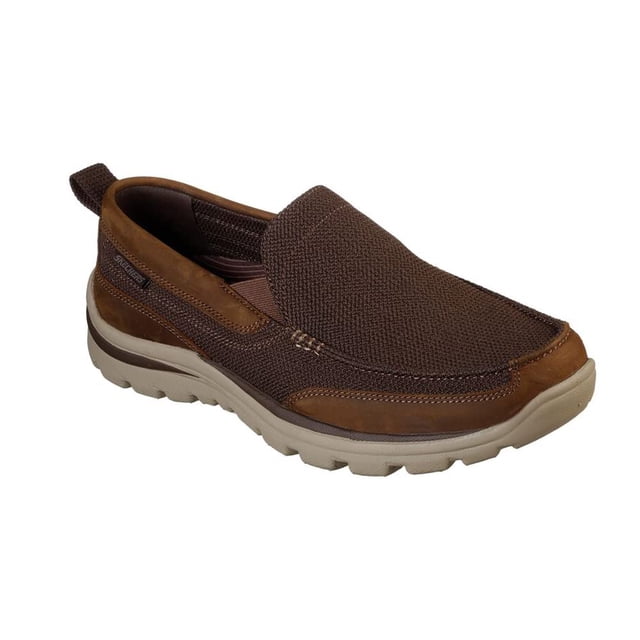 Mocasín Superior Milford para Hombre Skechers, Marrón, Talla 9.5 US