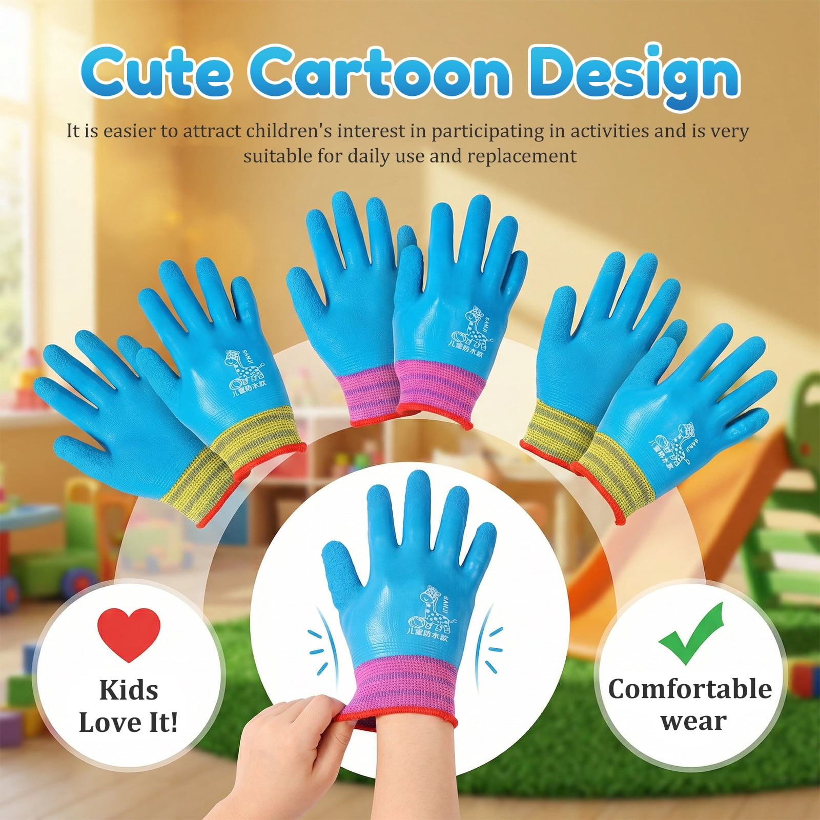 Xdziklosj 30 Pair Kid Cut Resistant Glove Kid Fishing Cutting Glove for Cooking Whittling Wood Carving and DIY (S or M)