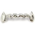 thumbnail image 3 of LAICAIW JINAO New Custom Fit Gold Plated Hip Hop Teeth Grillz Caps Fangs Top & Bottom Grill Set Vampire teeth, 3 of 5