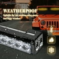 thumbnail image 4 of LE-JX 2 in 1 Emergency Traffic Advisor Strobe Lights Bar Vehicles Trucks 23 Flash Patterns 12.8 inch Warning Lights Amber, 4 of 9