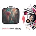 thumbnail image 6 of FORMRS Travel Makeup Bag Large Capacity Train Case Cosmetic Organizer with Adjustable Dividers, Psychedelic Forest, 6 of 8