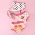 thumbnail image 3 of URMAGIC Toddler Girl Cotton Comfortable Cute Cartoon Print Underwear Light And Breathable Briefs Kids Panties|pack of 4, 3 of 8