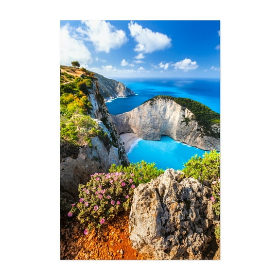 Navagio Bay - Greece Photography Beach Coast Seascape Nature Landscape Scenic Unframed Wall Art Print 4 x 6 inches