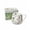 Daisies and Butterflies, variant on STP GOODS Wild Berries Bone China Big Belly Mug in Gift Box 16.23 fl oz (480 ml) Coffee and Tea Mug for Latte Cocoa Chocolate, Blue White Green