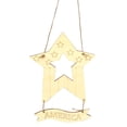 thumbnail image 1 of Colgante de madera DIY 4 de julio, Día de la Independencia de los Estados Unidos, adorno de estrella de cinco puntas, espacios en blanco de madera, letrero en blanco para manualidades, 2 piezas Eigraketly HA012057-02, 1 of 7