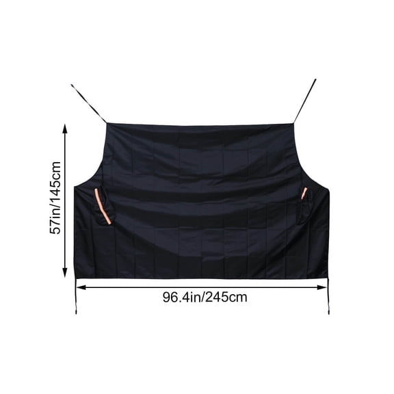 NIAIZEK Black Front Windshield Sunshade with UV , Anti-Frost, Dust Shield for Car Window
