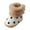 Coffee, variant on BOBOGOJP Infant Baby Slippers Booties Winter Warm Baby Socks Shoes Newborn Crib Shoes Baby Footwear First Walkers Prewalkers Red for Size 4