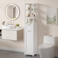 thumbnail image 2 of VECELO 66.9 Inch Tall Tilt Out Laundry Hamper Cabinet with Adjustable Shelves for Bathroom, Storage Organizer with Removable Laundry Basket for Laundry Room, 2 of 11