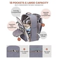 thumbnail image 4 of Mochila de viaje LOVEVOOK 50L para mujer y hombre 47x36x20cm, 4 of 9