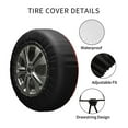 thumbnail image 4 of Kdxio Red Glitter for Tire Cover Wheel Protectors Tyre Covers Weatherproof Wheel Covers Universal Fit for Trailer Rv SUV Truck Camper Travel Trailers 14 inch, 4 of 8