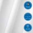 thumbnail image 3 of Mainstays 4 of a Kind Blackout Curtain Panels, Set of 4, White, 28" W x 84" L, 3 of 8