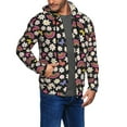 thumbnail image 2 of Kdxio Rainbow Flowers Print Men Hoodies Casual Hoodies for Men with Zip Pockets Full Zip Long Sleeve Sweatshirt Sports Hooded Jacket-XX-Large, 2 of 5