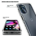 thumbnail image 3 of Nagebee Phone Case Compatible for Motorola Moto G 5G (2022) with [Built-in Screen Protector], Full-Body Protective Shockproof Rugged Bumper Cover, Impact Resist Durable Case (Clear), 3 of 5