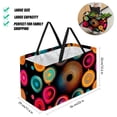 thumbnail image 2 of Geometric Cube Large Capacity Reusable Beach Bag with Storage Bins and Shopping Basket - Foldable Oxford Cloth Tote for Beach, Pool, and Laundry, 2 of 7