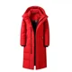 thumbnail image 1 of Chaqueta larga de plumas para hombre, muy larga, por encima de la rodilla, nueva chaqueta de invierno para parejas, abrigo holgado de talla grande y longitud media para mujer, 1 of 3