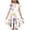 Multicolor K, variant on WRKEKC Girls Summer Dress Ruffle Sleeve Crew Neck Floral Print Tiered Dress with Pockets Casual for Girls 4-15 Years