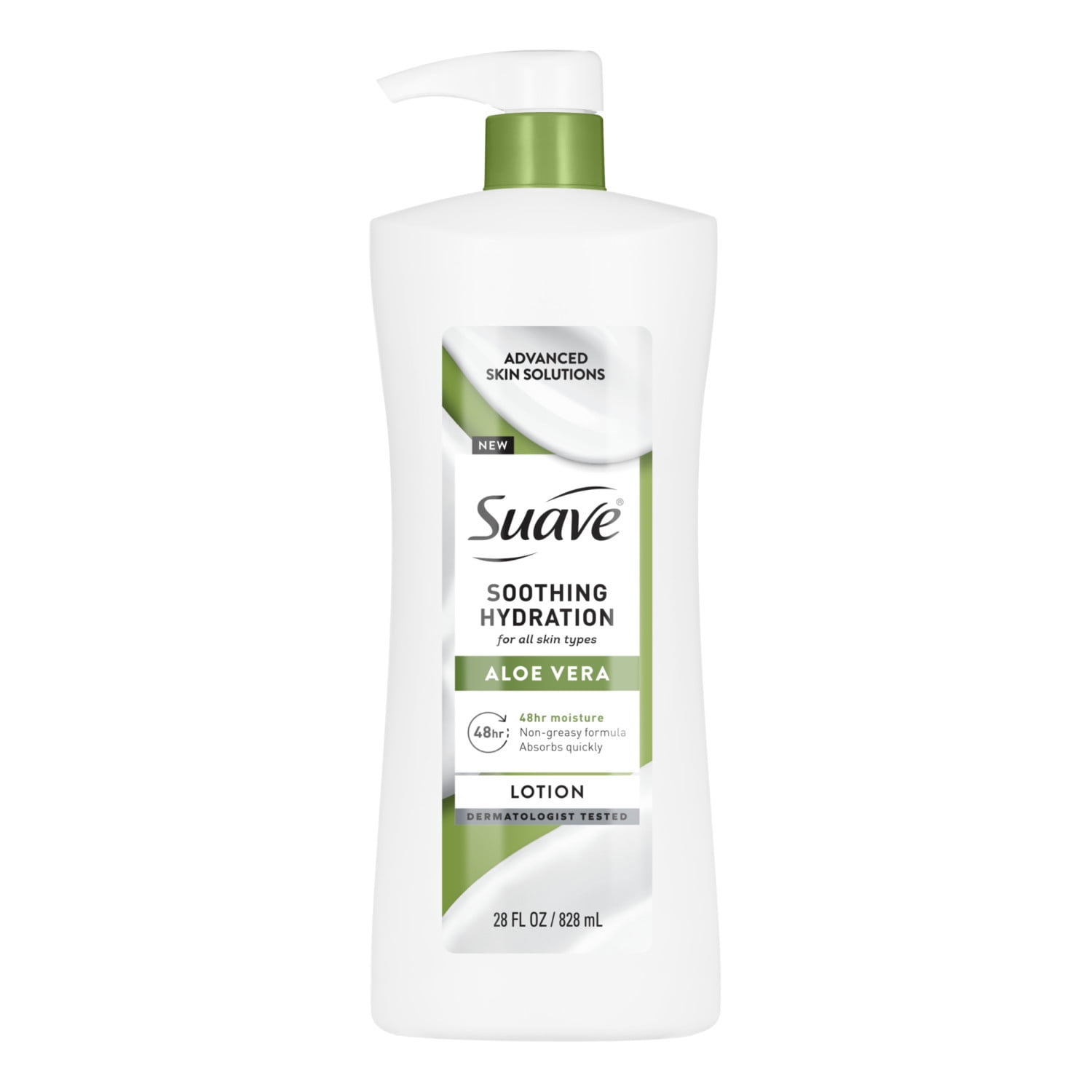 Suave Soothing Hydration Hand & Body Lotion For Women With Aloe Vera For Dry Skin, 28 FL OZ