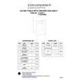 thumbnail image 6 of Pemberley Row Wood Cherry End Table Rectangular with Drawer 18"W x 18"D x 26"H Unassembled, 6 of 6