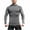 Gray, variant on hoksml Men's Athletic Running Shirts Lightweight Breathable Tee Top Sport Train Solid Color Long Sleeve Round Neck Outdoor Hiking Active Shirt