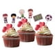 thumbnail image 4 of 24 unids / set novedad fútbol niño Cupcake selecciones Topper favores decoración, 4 of 8
