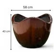 thumbnail image 2 of Maceta Tazon Olas Grandes 58 cm x 43 cm - Color - Cafe - Sensity, 2 of 2