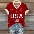 thumbnail image 7 of MEICHEN 4th Of July Shirts For Women Summer USA Star Stripes Graphic Tees Memorial Day Outfit 250th Anniversary USA Shirt, 7 of 7
