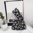 thumbnail image 3 of Jiibva Japanese Style Wave Wrist Bag Sleeve Knot Pouch Cute Knit Purse Crochet Wristlet Handbag Portable Canvas Tote Multifunctional Wrist Bag for Female, Women, 3 of 7