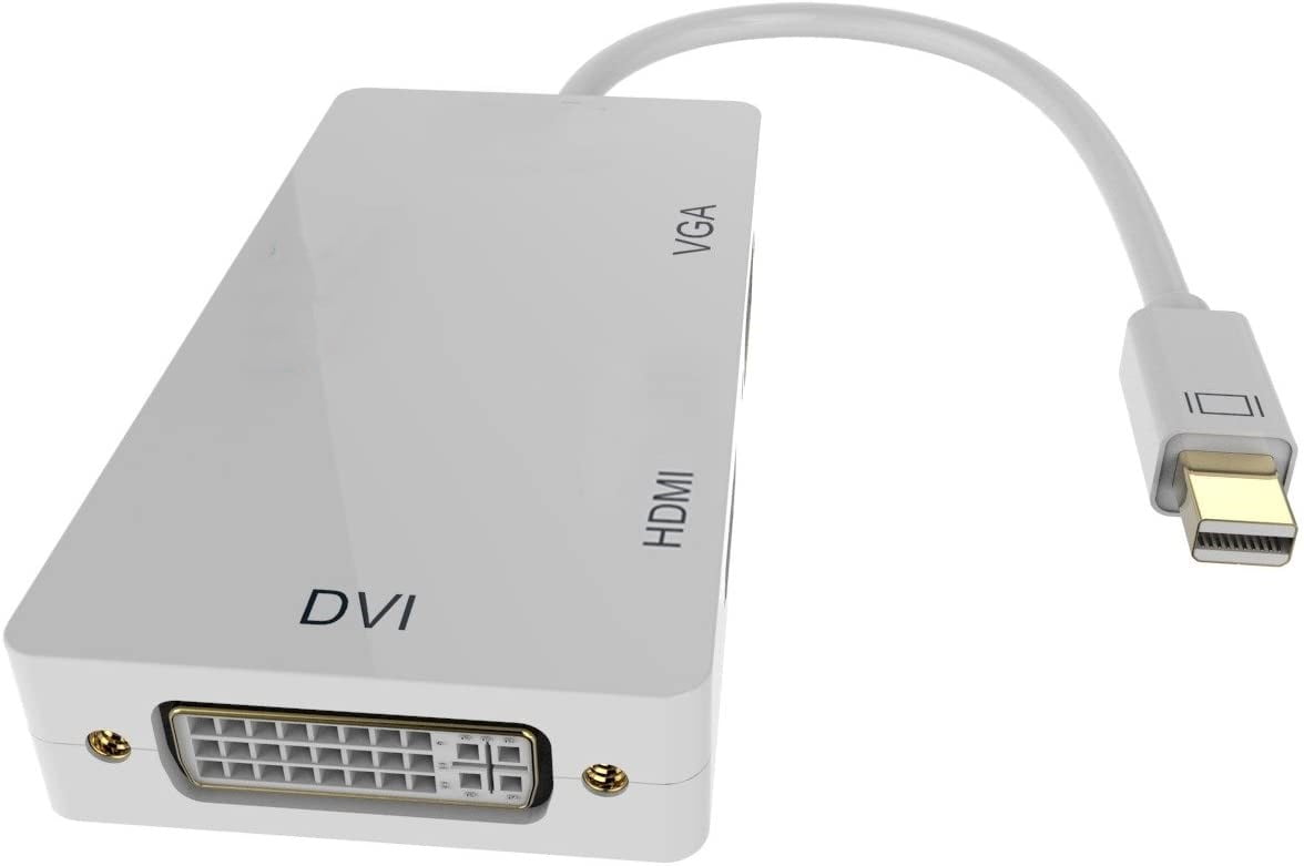 to HDMI DVI VGA 3 in 1 Adapter Cable Converter B0206 Thunderbolt Port Compatible CableDeconn Mini Displayport