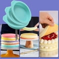 thumbnail image 2 of Ventas promocionales Moldes redondos de silicona para pasteles, 6 paquetes de moldes de silicona antiadherentes para hornear, pasteles, muffins y posavasos de resina de 4 pulgadas, 2 of 5