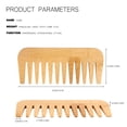thumbnail image 3 of Desertasis Styling Tools Appliances Wide Fine Tooth Bamboos Comb Natural Bamboos Detangler For Wet Or Dry Hair Preventes Tangless Static Styling Detangling Tool For Straight Curly Wavy Thick Hair, 3 of 7