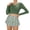 w93# Army Green361, variant on Wuxian Toddler Girls Two Piece Swimsuits Long Sleeve Solid Color V-Neck Front Cross Upf 50 Sun Rash Guard Crop Tops High Waist Floral Print Swim Shorts Beachwear Bathing Suit,Pink,7-8 Years