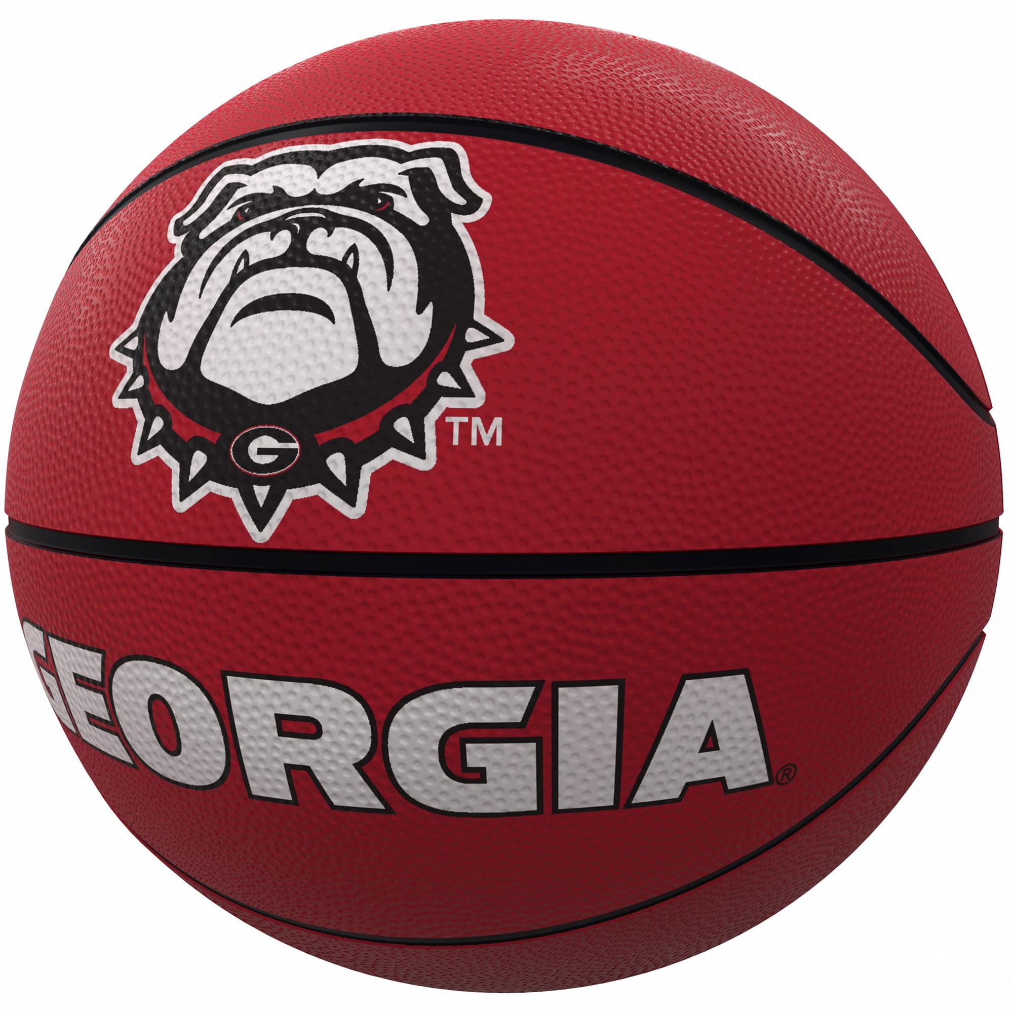 Logo Brands - Georgia Bulldogs Mascot Official-Size Rubber Basketball