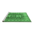thumbnail image 2 of Ahgly Company Machine Washable Indoor Rectangle Geometric Emerald Green Traditional Area Rugs, 5' x 7', 2 of 4