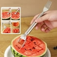 thumbnail image 4 of Cortador De Sandía Y Tenedor Para Servir 2 En 1 De Acero Inoxidable Con Mango Ergonómico, Agarre Antideslizante Para Cortar Sin Esfuerzo, Seguro Y Portátil Para Acampar.,Vsgery, 4 of 6