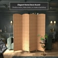 thumbnail image 2 of Red Lantern 7 ft. Tall Diamond Weave Room Divider - Natural - 4 Panel, 2 of 6