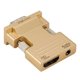 thumbnail image 1 of Adaptador a VGA Ygjytge Con Cable Audio Compatible Con 1080P Dorado, 1 of 9