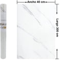 thumbnail image 2 of Vinil Adhesivo HappyWare Para Muebles O Muros Tipo Mármol Blanco Anti Aceite 300 x 40 cm, 2 of 4
