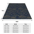 thumbnail image 3 of Pofeuu Vintage Chrysanthemum Print Ultra-Soft Micro Fleece Blanket,for Bed Or Sofa,All Season Throw Blankets Flannel Blanket-50"x40", 3 of 7