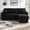 Black, variant on Shaiaield 71" Gray Couch with Pull out Bed,Small 3 Seater Couch with Storage,Small Sectional Sofa with Reversible Chaise,Modern L Shaped Sofa for Living Room