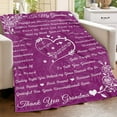 thumbnail image 3 of LHSHID Grandma Blanket Grandma Gifts from Grandkids Birthday Gifts for Grandma from Grandson Granddaughter for Great Grandma Grandma Soft Bed Flannel Letter Throw Blanket 40"x50", 3 of 7