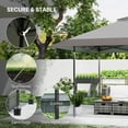 thumbnail image 6 of Barara King Outdoor Canopy Tent, Patio Portable Canopy,13' x 13' Pop Up Canopy Tent with Wheeled Carry Bag and 4 Sand Bags, Gray, 6 of 11